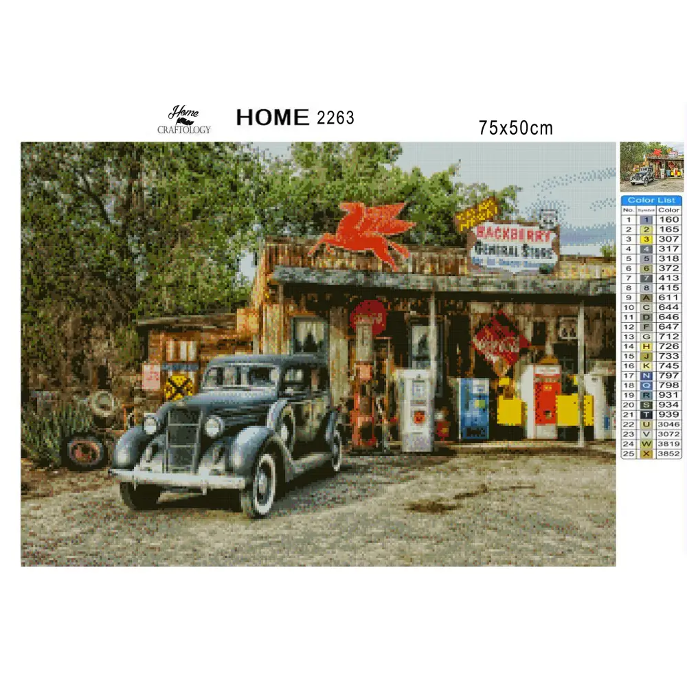 Route 66 - Premium Diamond Painting Kit - Diamond Painting Kit