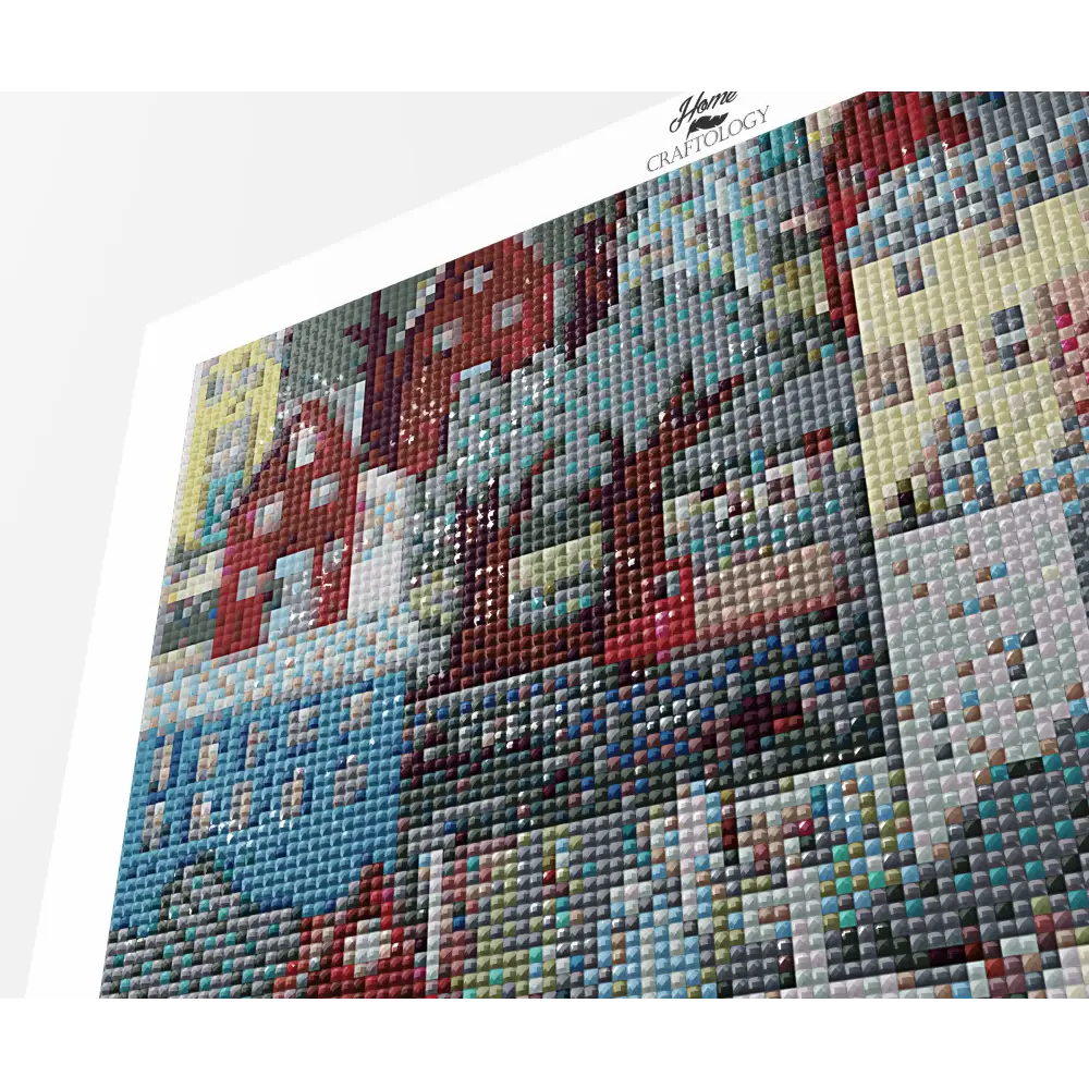 Row of Houses - Premium Diamond Painting Kit - Diamond Painting Kit