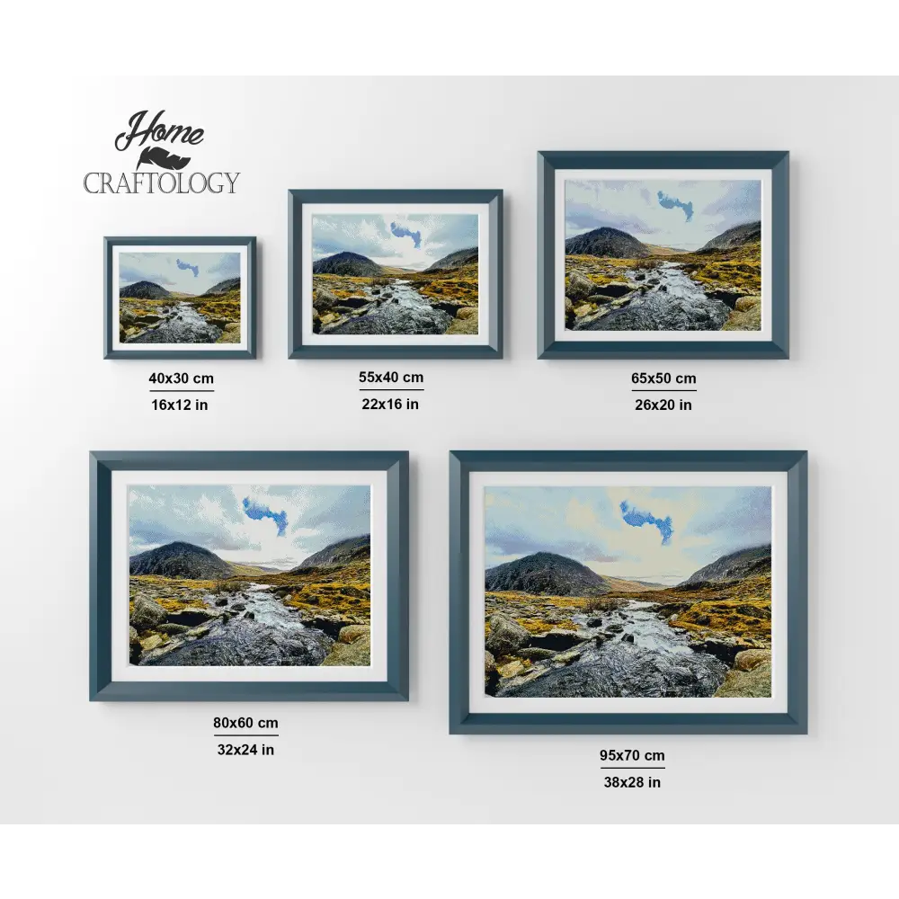 Rugged Wales Waterways - Premium Diamond Painting Kit - Diamond Painting Kit