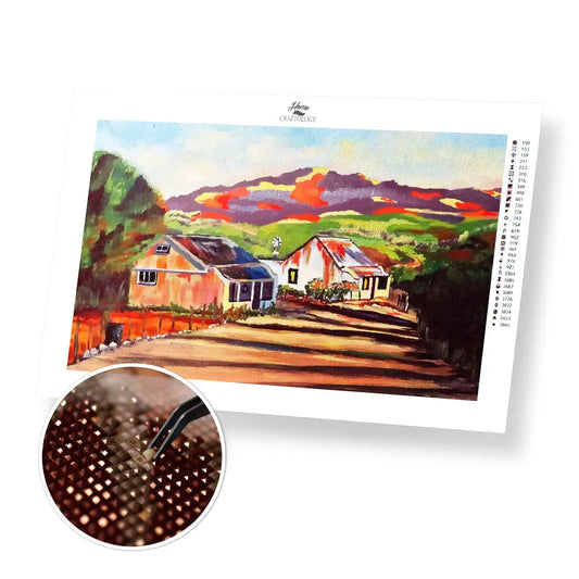 Rural Living - Premium Diamond Painting Kit - 45x30cm / 18x12’’ / Square (Most Popular) - Diamond Painting Kit