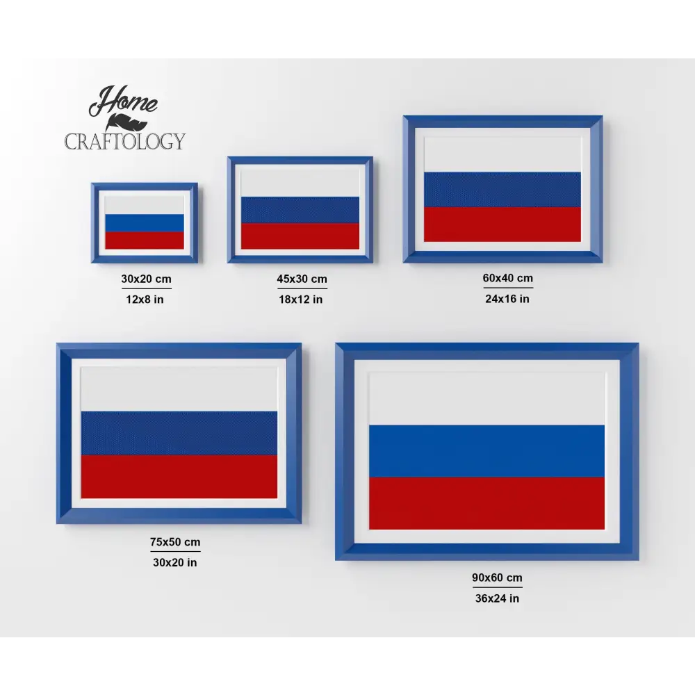Russia Flag - Premium Diamond Painting Kit - Diamond Painting Kit