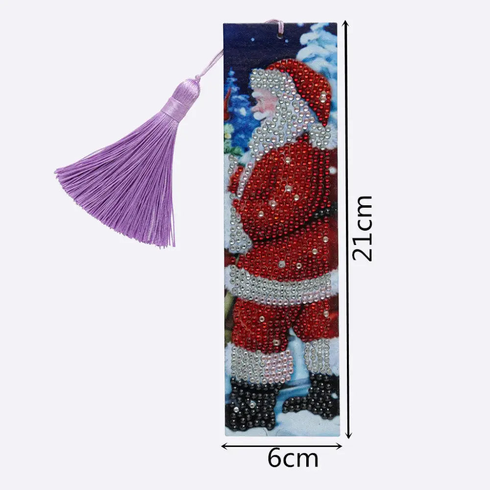 Santa Claus - Diamond Painting Bookmark - Bookmark