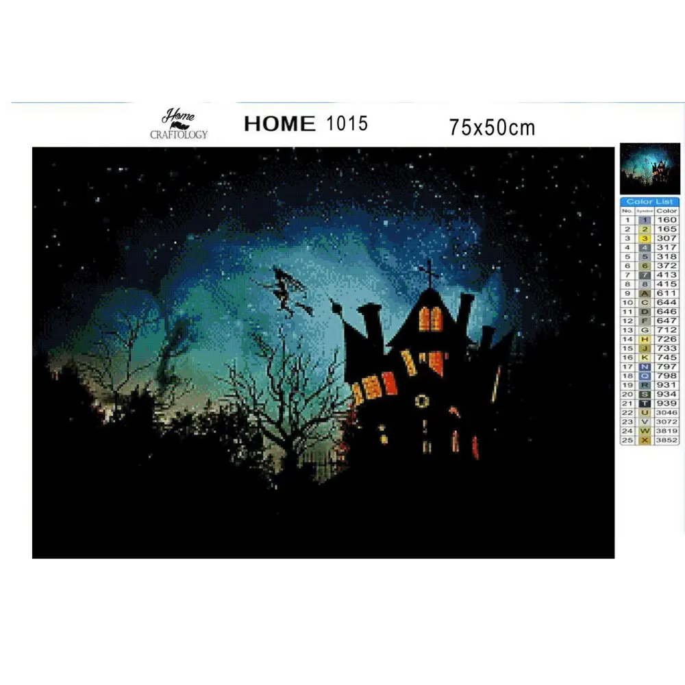 Scary House - Diamond Painting Kit - Home Craftology