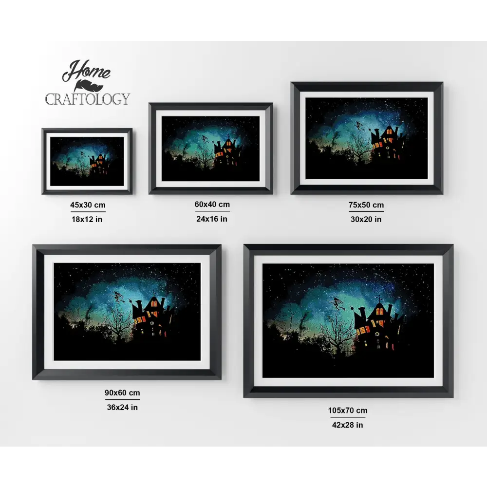 Scary House - Premium Diamond Painting Kit - Diamond Painting Kit