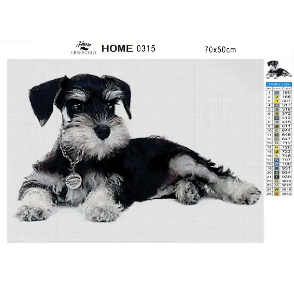 Schnauzer Dog - Premium Diamond Painting Kit - Diamond Painting Kit