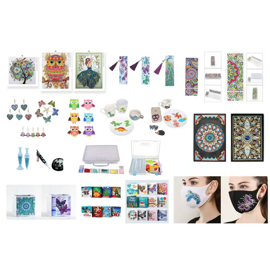 School Items and Accessories Bundle - Diamond Painting Cross Stitch