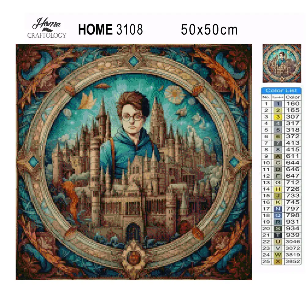 School of Wizards - Exclusive Premium Diamond Painting Kit - Diamond Painting Kit
