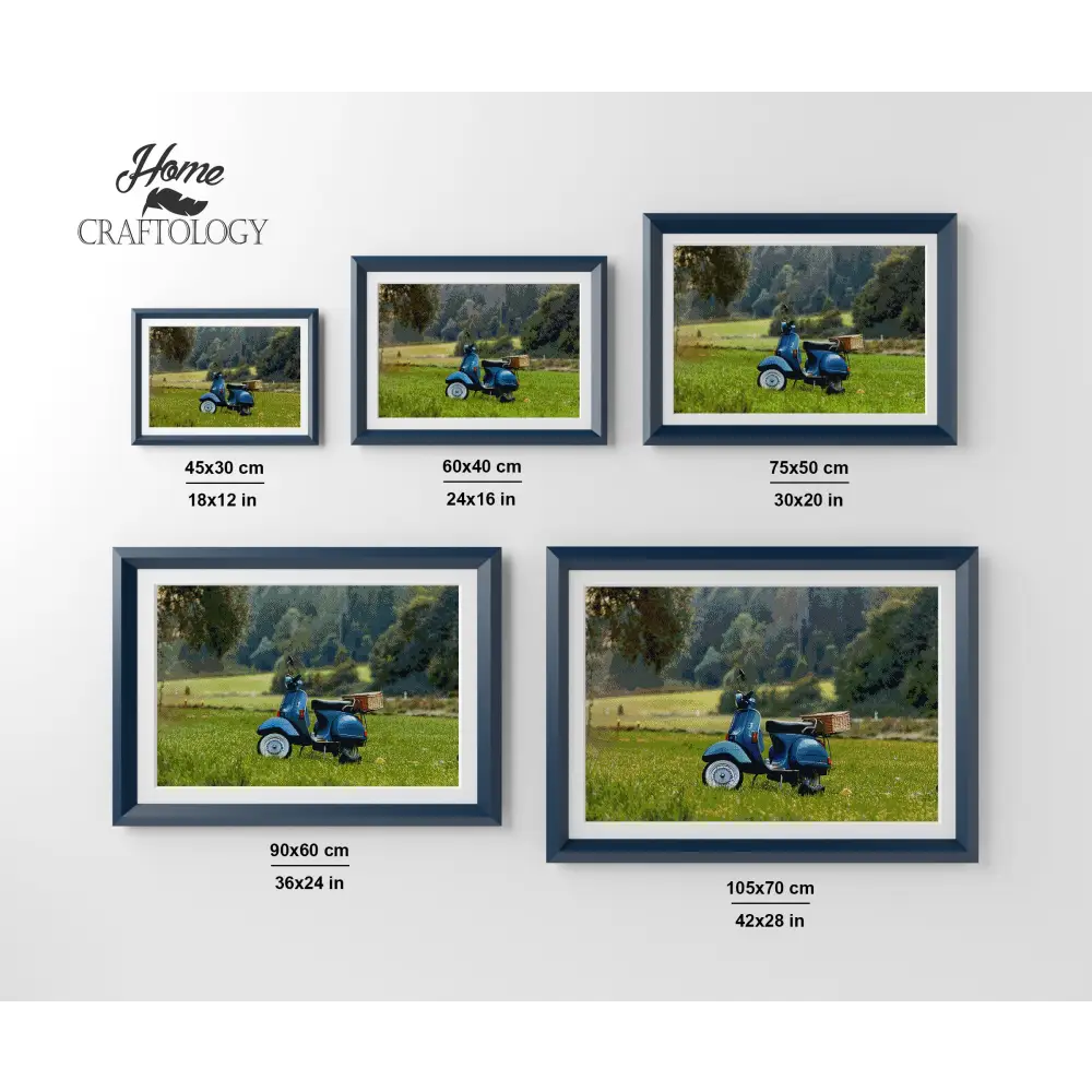 Scooter - Premium Diamond Painting Kit - Diamond Painting Kit