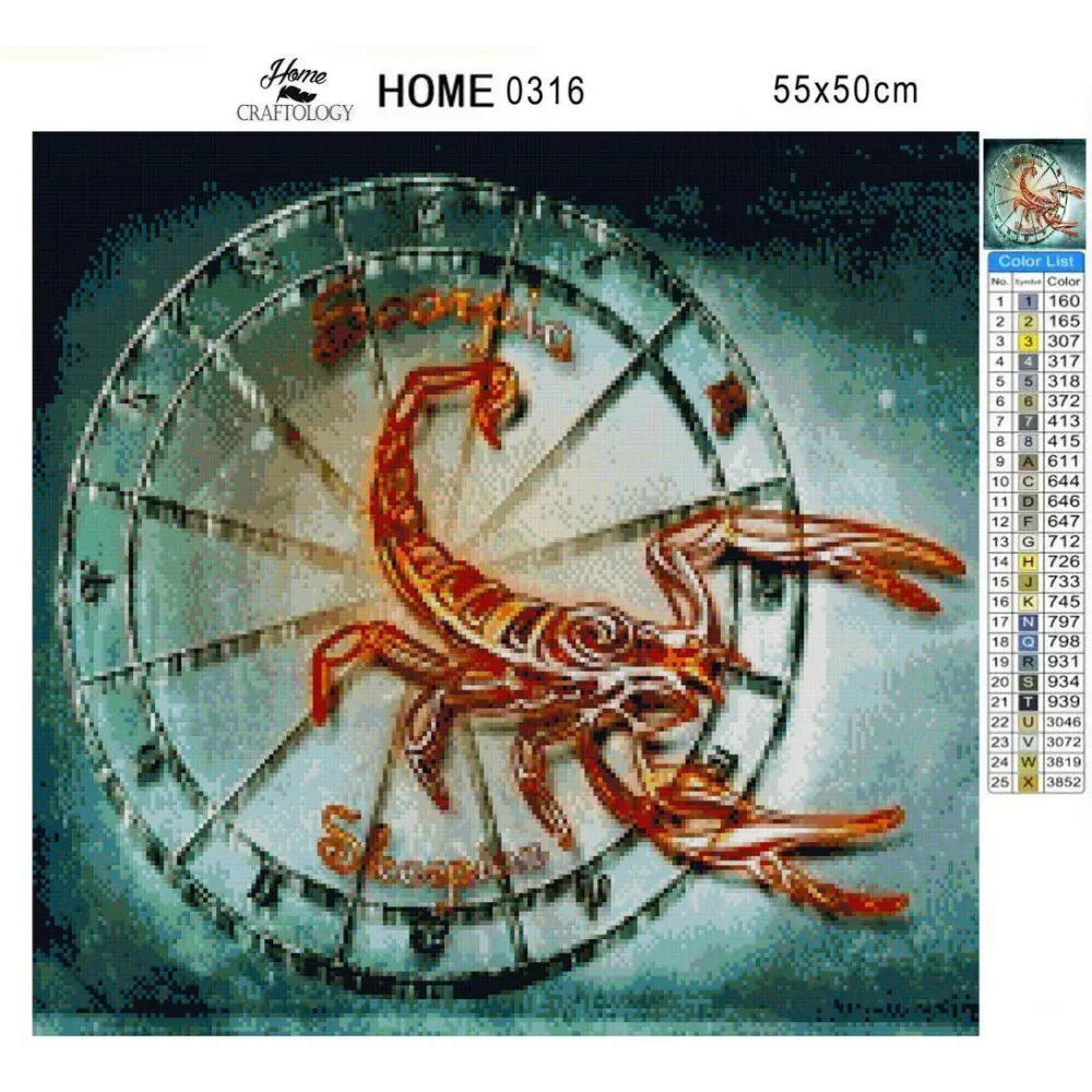 Scorpio Horoscope - Diamond Painting Kit - Home Craftology