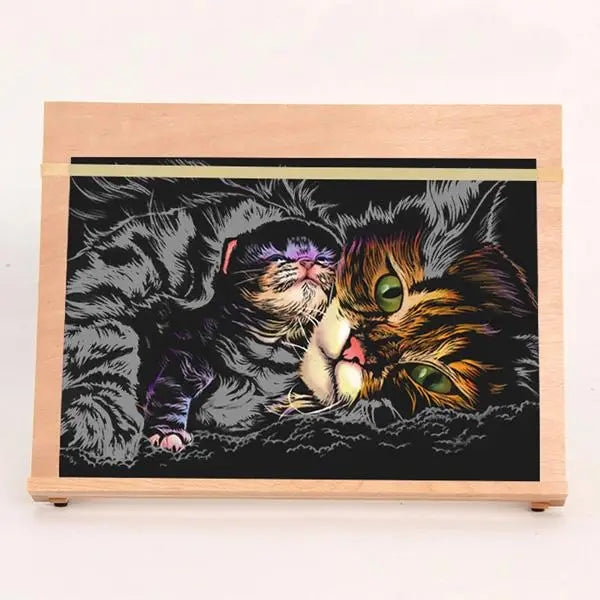 Scratch Painting Easel - Scratch Painting
