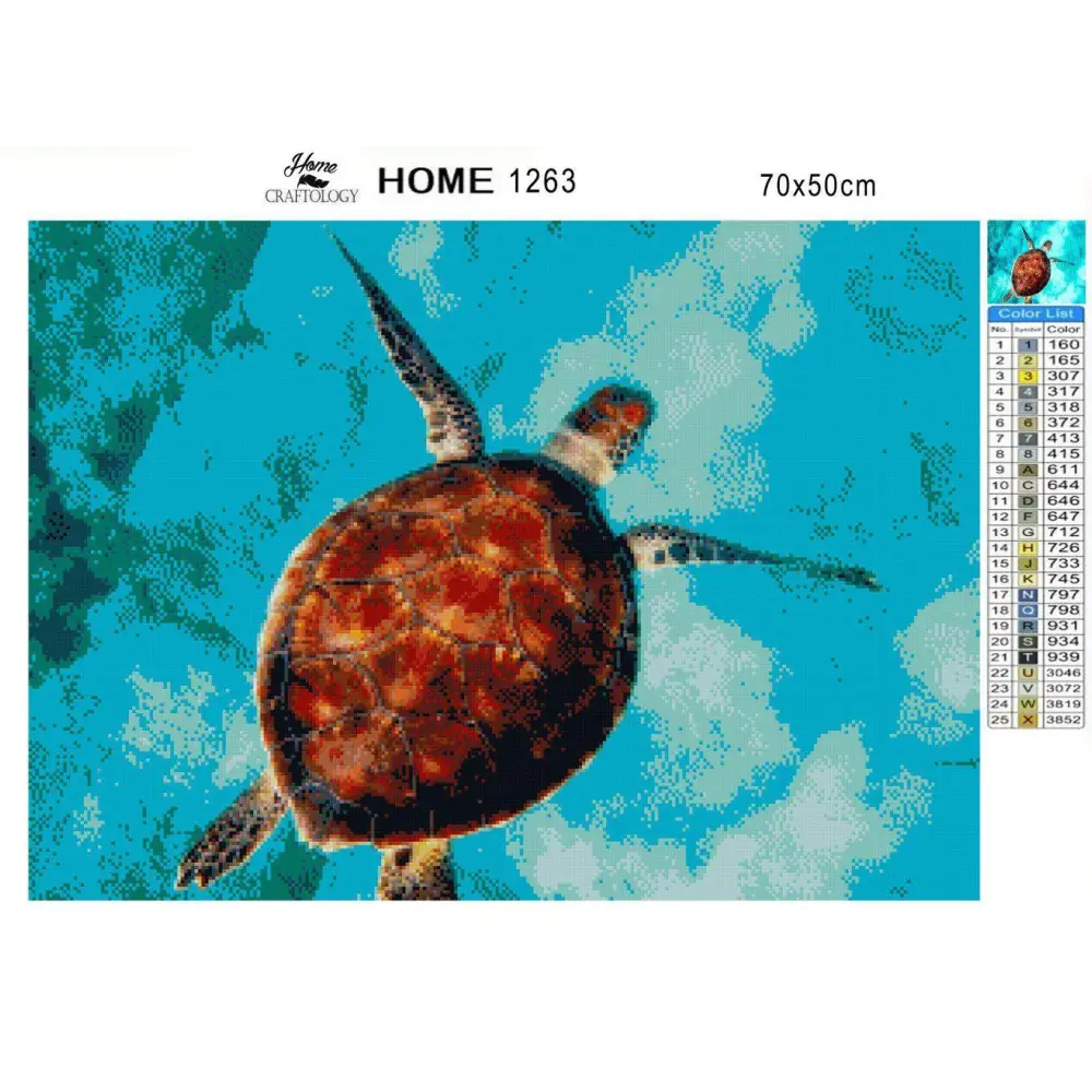 Sea Turtle - Diamond Painting Kit - Home Craftology