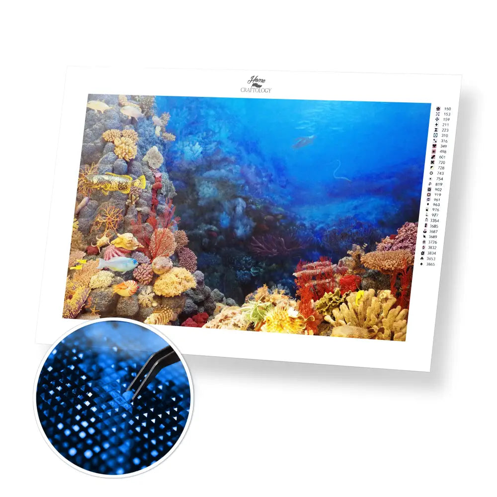 Seabed - Premium Diamond Painting Kit - 45x30cm / 18x12’’ / Square (Most Popular) - Diamond Painting Kit