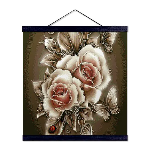 Sepia Roses - Premium Diamond Painting Kit - Diamond Painting Kit