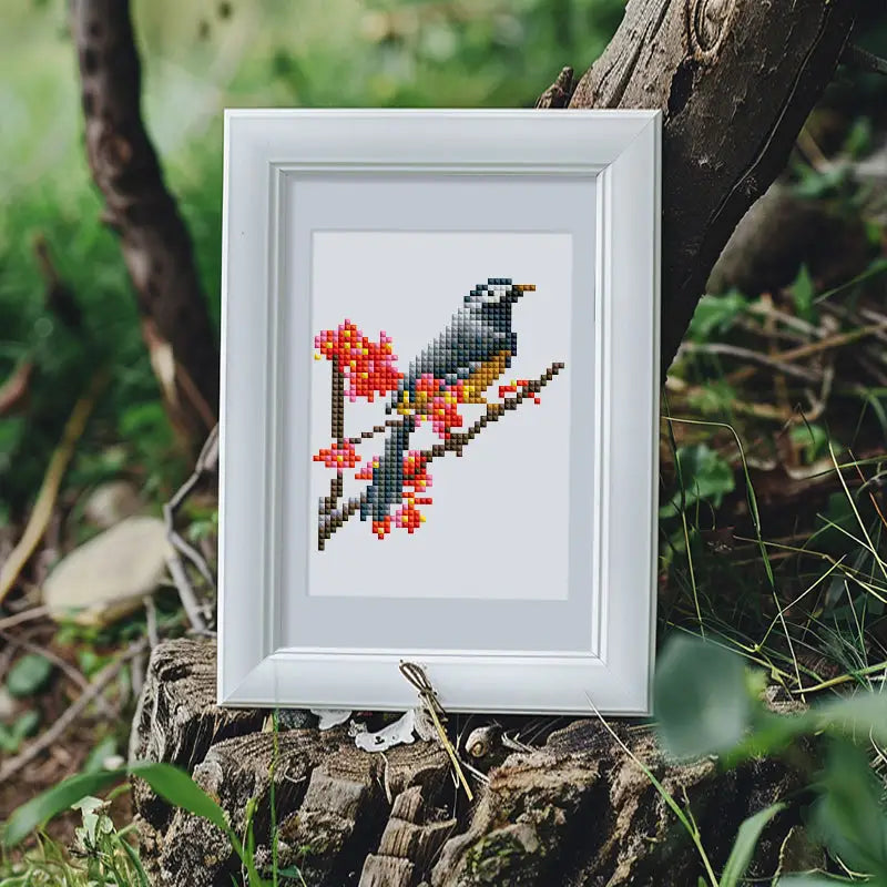 Set of 12 Birds - Mini Diamond Painting Kits - Mini Painting