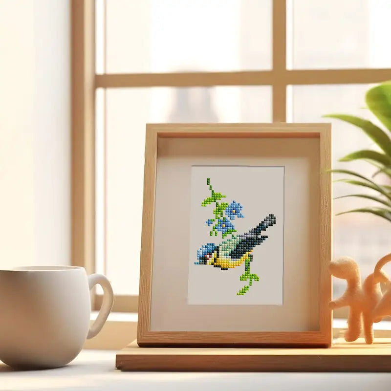Set of 12 Birds - Mini Diamond Painting Kits - Mini Painting
