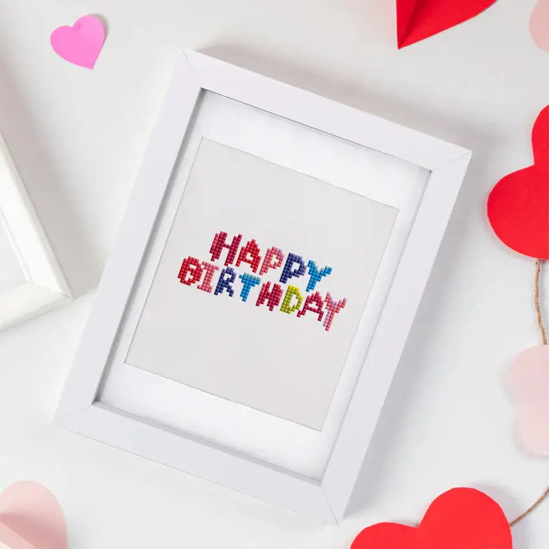 Set of 12 Birthday - Mini Diamond Painting Kits - Mini Painting