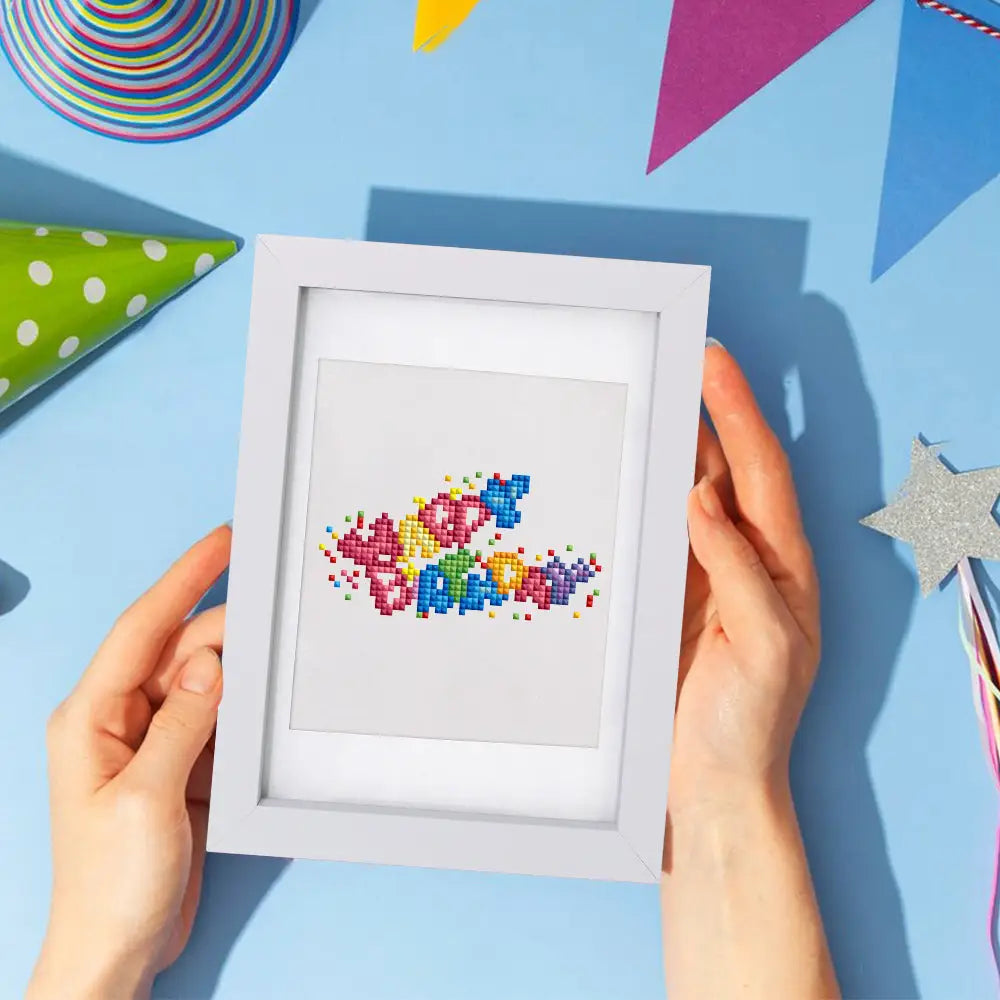 Set of 12 Birthday - Mini Diamond Painting Kits - Mini Painting