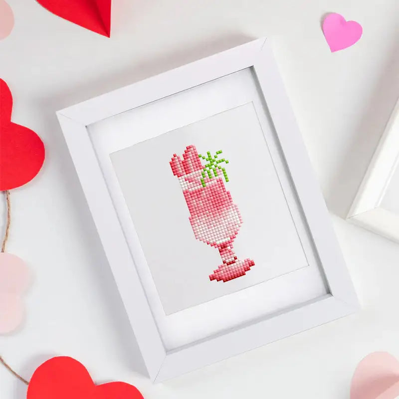 Set of 12 Cocktails - Mini Diamond Painting Kits - Mini Painting