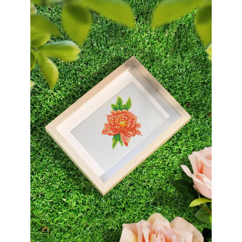 Set of 12 Flowers A - Mini Diamond Painting Kits - Mini Painting