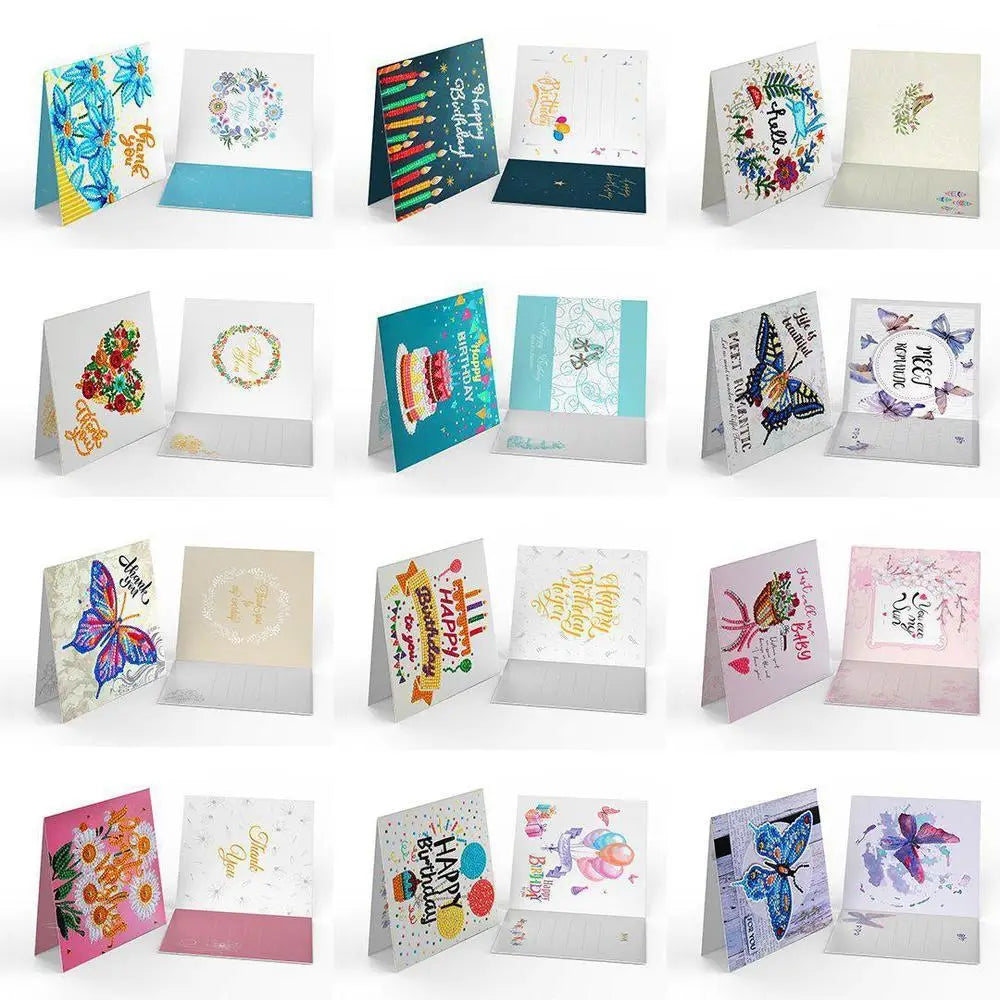 Set of 12 Greeting Cards Set A - Greeting Card