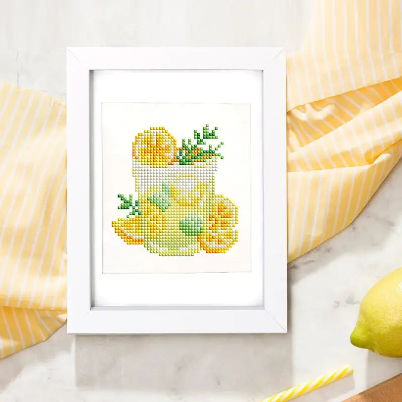 Set of 12 Juice and Shakes - Mini Diamond Painting Kits - Mini Painting