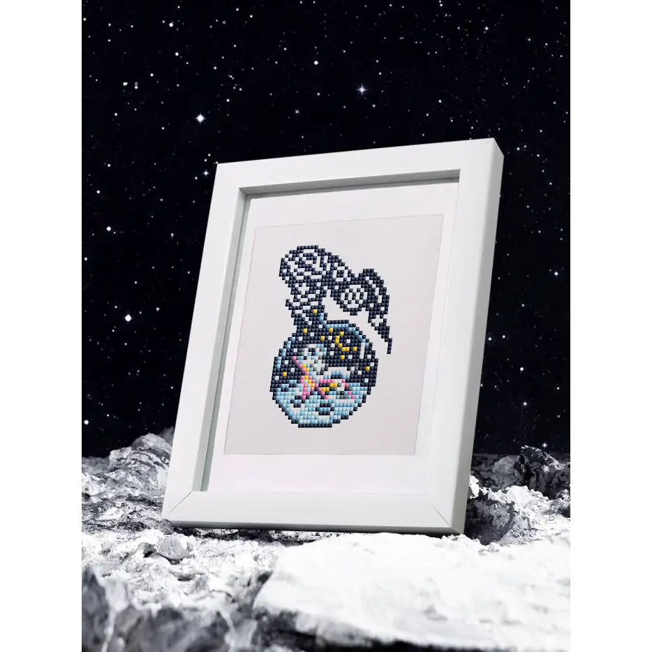 Set of 12 Space Creations - Mini Diamond Painting Kits - Mini Painting