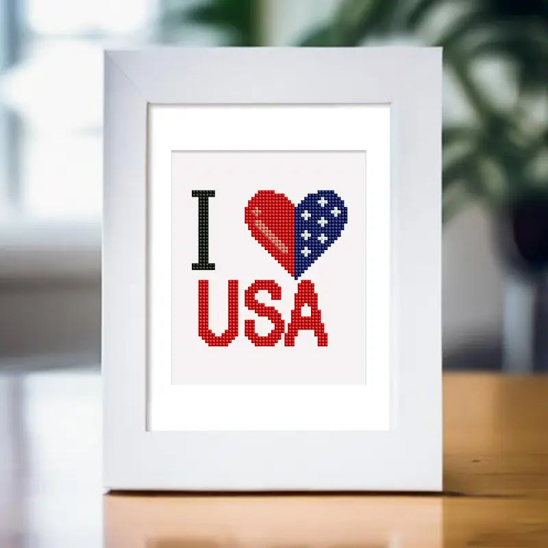 Set of 12 USA - Mini Diamond Painting Kits - Mini Painting