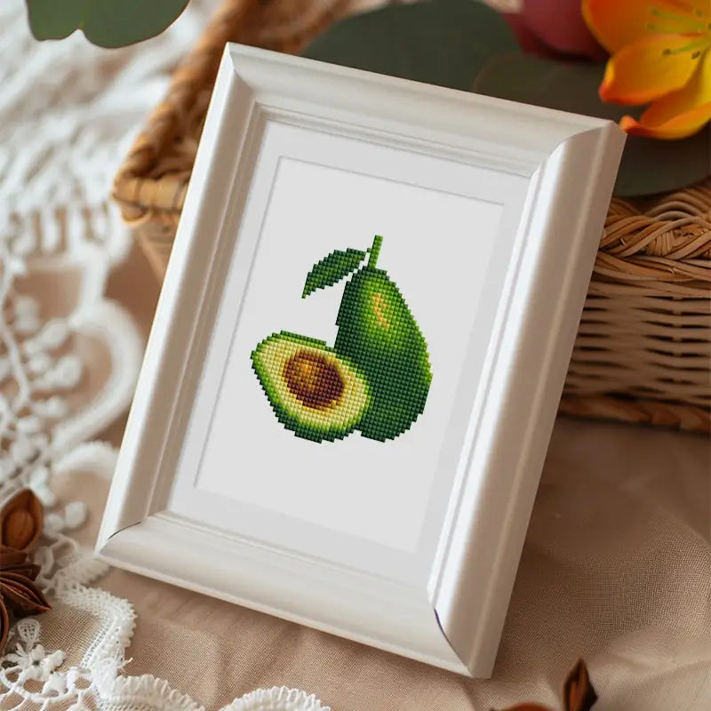 Set of 2 Bonsia and Avocado - Mini Diamond Painting Kits - Mini Painting