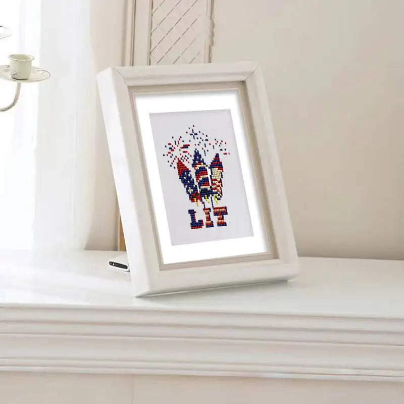 Set of 4 America - Mini Diamond Painting Kits - Mini Painting