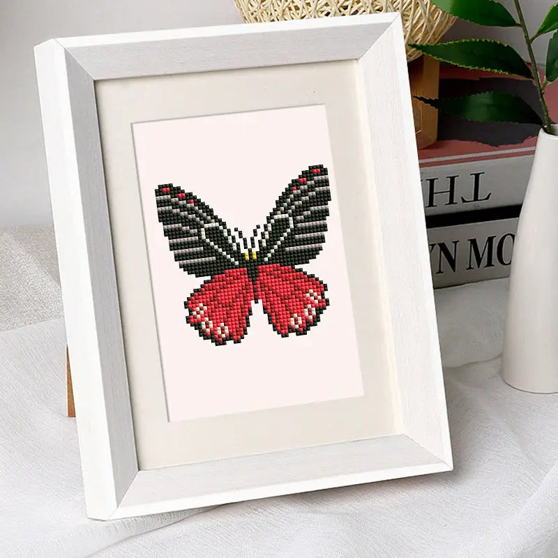 Set of 4 Butterflies - Mini Diamond Painting Kits - Mini Painting