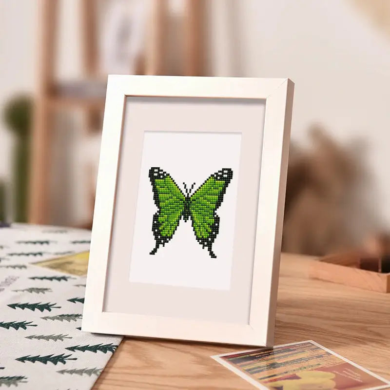Set of 4 Butterflies - Mini Diamond Painting Kits - Mini Painting