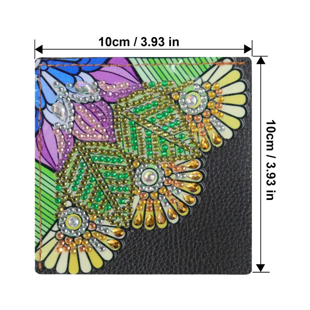 Set of 4 Flowers - Diamond Painting Corner Bookmark - Bookmark