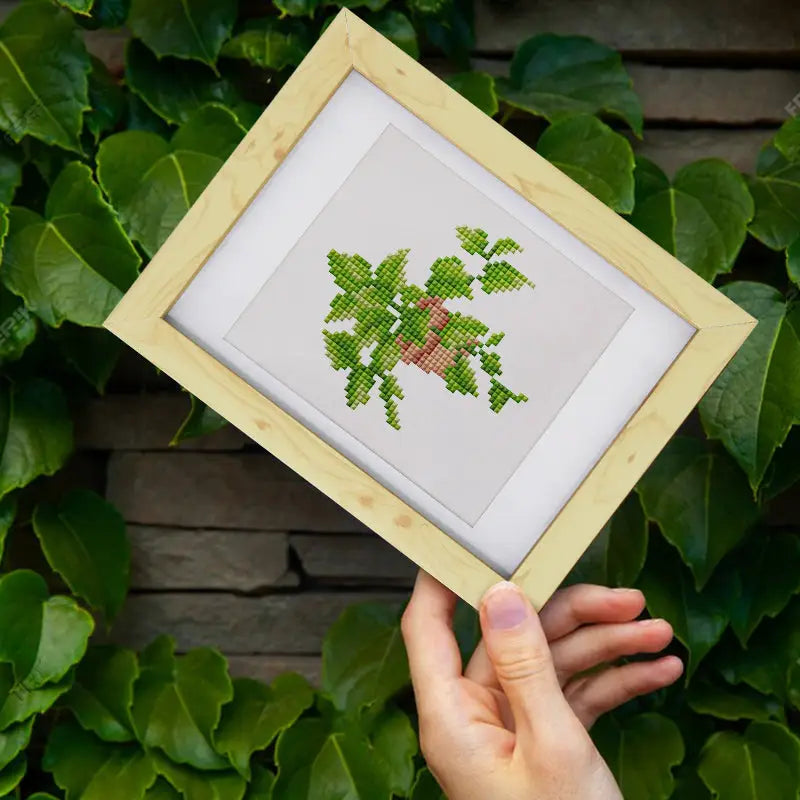Set of 4 Plants - Mini Diamond Painting Kits - Mini Painting