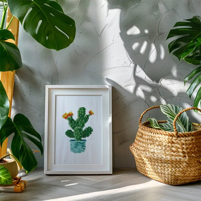 Set of 4 Plants - Mini Diamond Painting Kits - Mini Painting