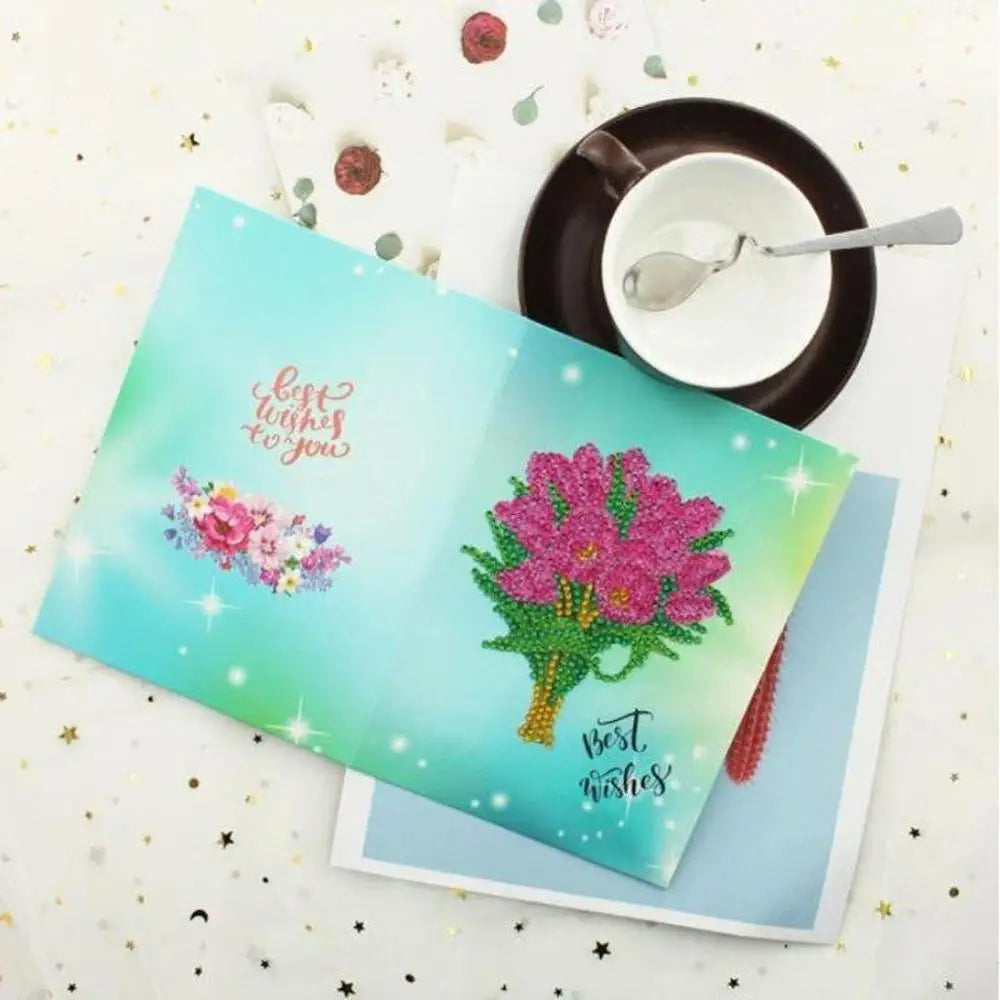 Set of 6 Greeting Cards - Diamond Painting Cross Stitch