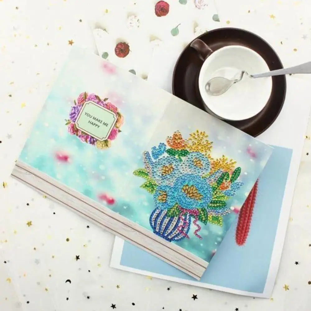 Set of 6 Greeting Cards - Diamond Painting Cross Stitch