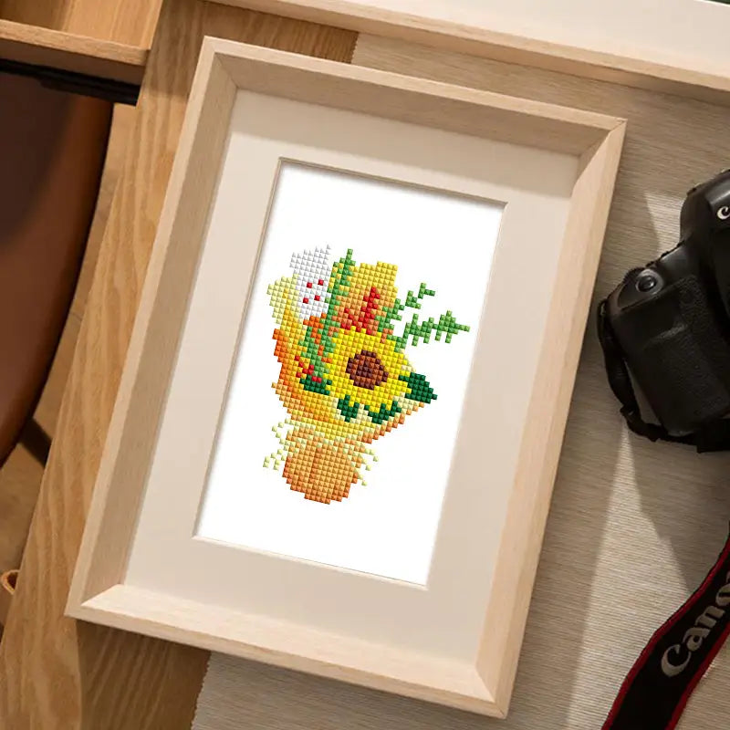 Set of 6 Plants - Mini Diamond Painting Kits - Mini Painting
