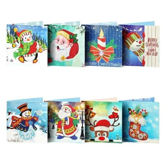 Set of 8 Christmas Greeting Cards Set A - Greeting Card