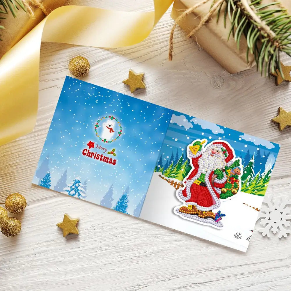 Set of 8 Christmas Greeting Cards Set E - Greeting Card