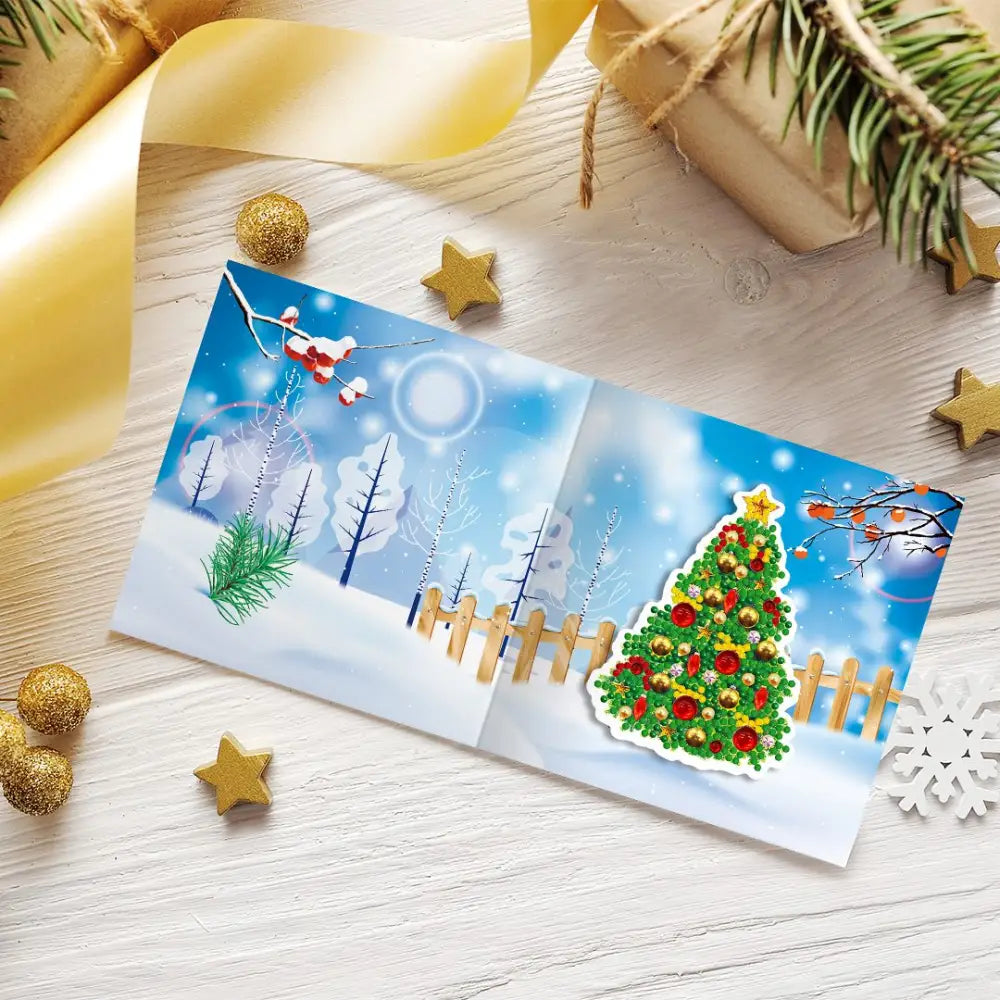 Set of 8 Christmas Greeting Cards Set E - Greeting Card
