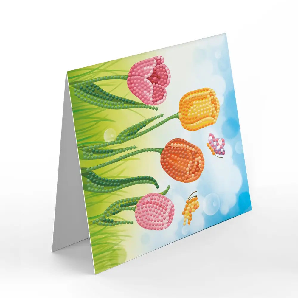 Set of 8 Flowers Greeting Cards Set A - Greeting Card