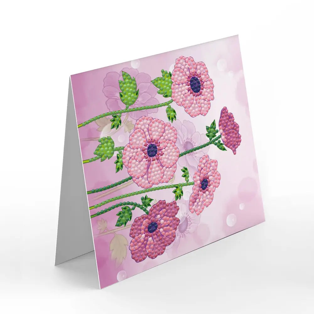 Set of 8 Flowers Greeting Cards Set A - Greeting Card