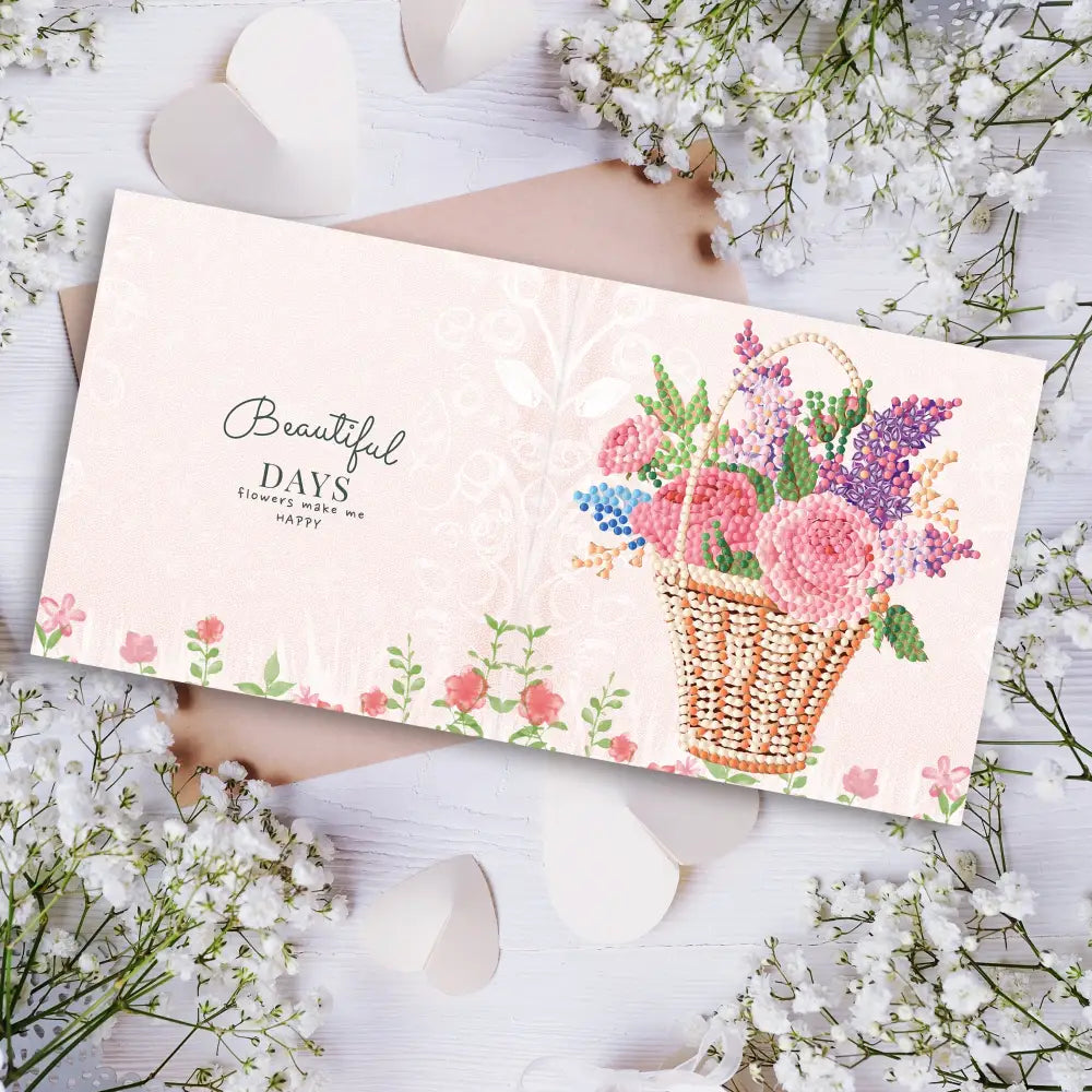 Set of 8 Flowers Greeting Cards Set A - Greeting Card
