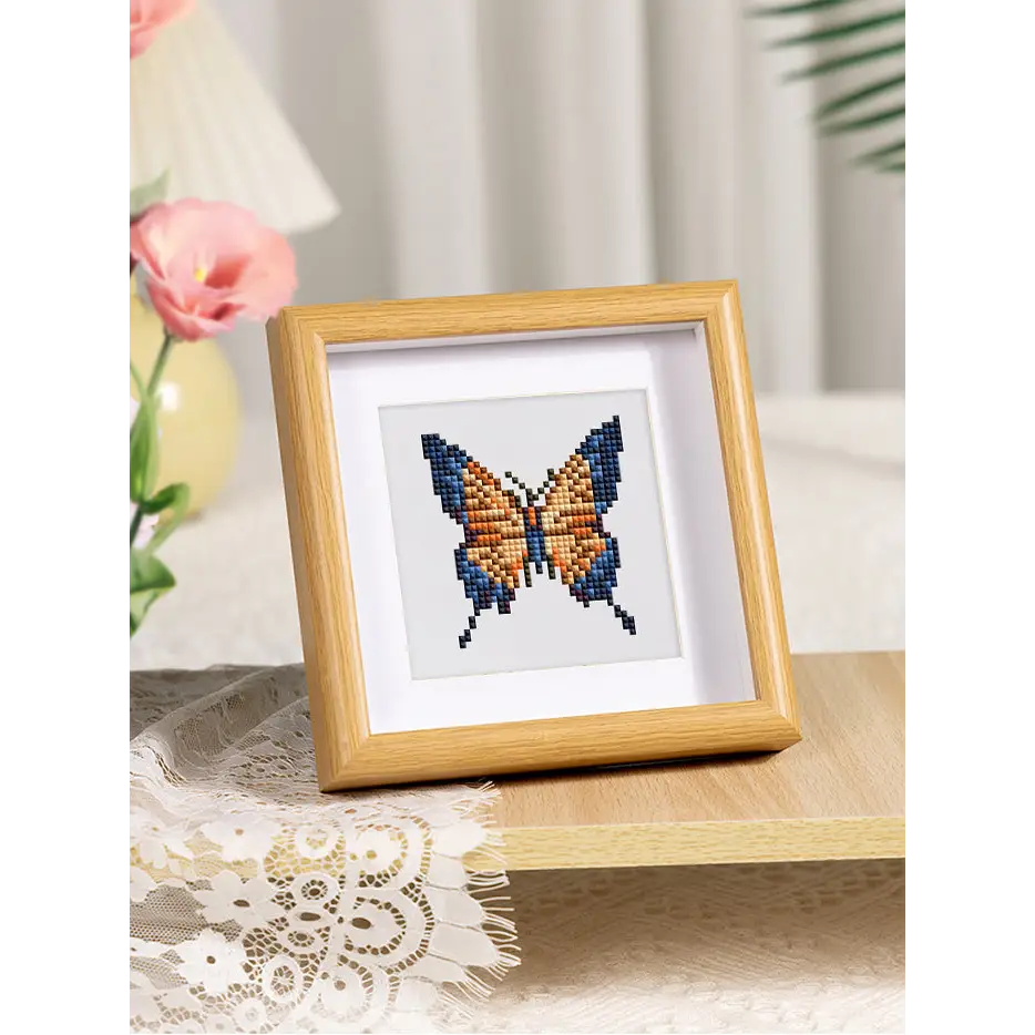 Set of 9 Butterflies - Mini Diamond Painting Kits - Mini Painting