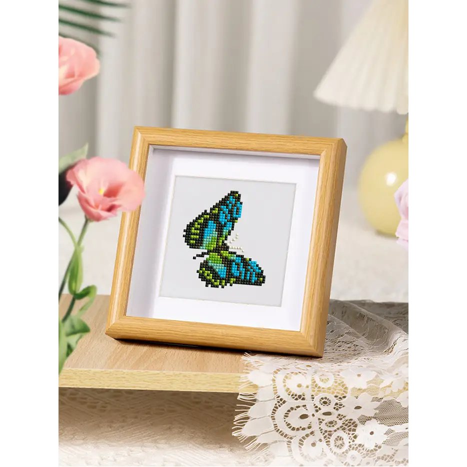 Set of 9 Butterflies - Mini Diamond Painting Kits - Mini Painting