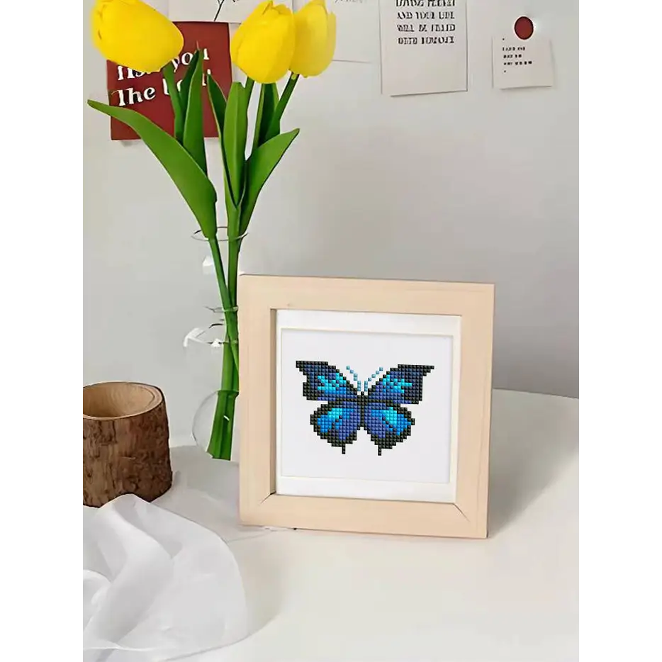 Set of 9 Butterflies - Mini Diamond Painting Kits - Mini Painting