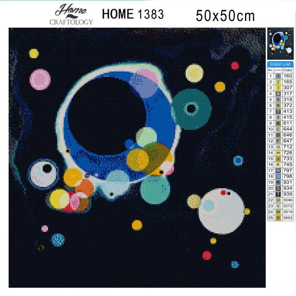 Several Circles - Premium Diamond Painting Kit - Diamond Painting Kit