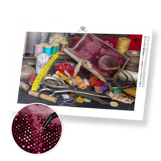 Sewing Items - Premium Diamond Painting Kit - 45x30cm / 18x12’’ / Square (Most Popular) - Diamond Painting Kit
