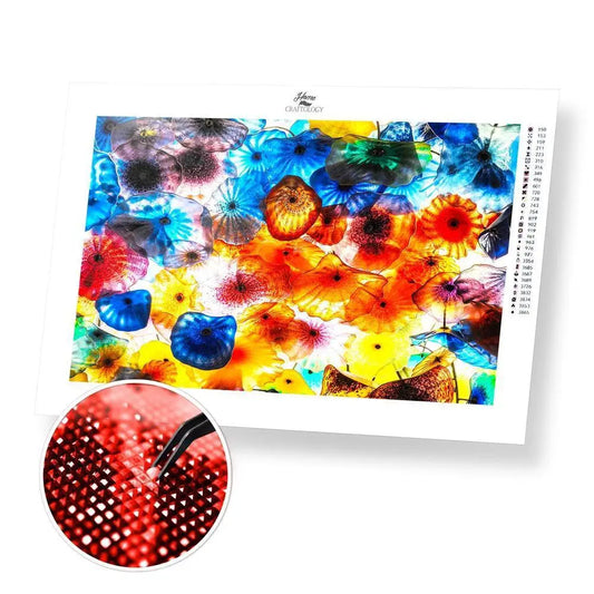 Shell Ornaments - Premium Diamond Painting Kit - 45x30cm / 18x12’’ / Square (Most Popular) - Diamond Painting Kit