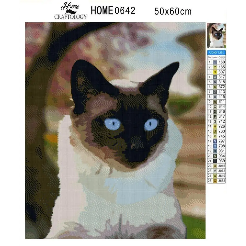 Siamese - Diamond Painting Kit - Home Craftology